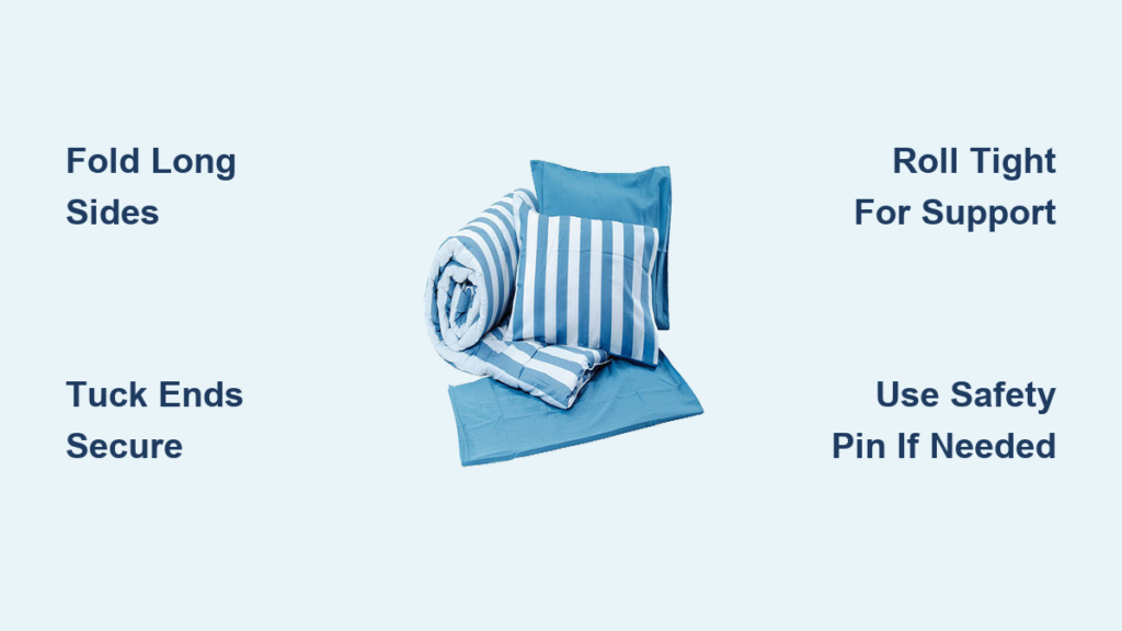 How to Fold a Blanket Into a Pillow: Easy Steps