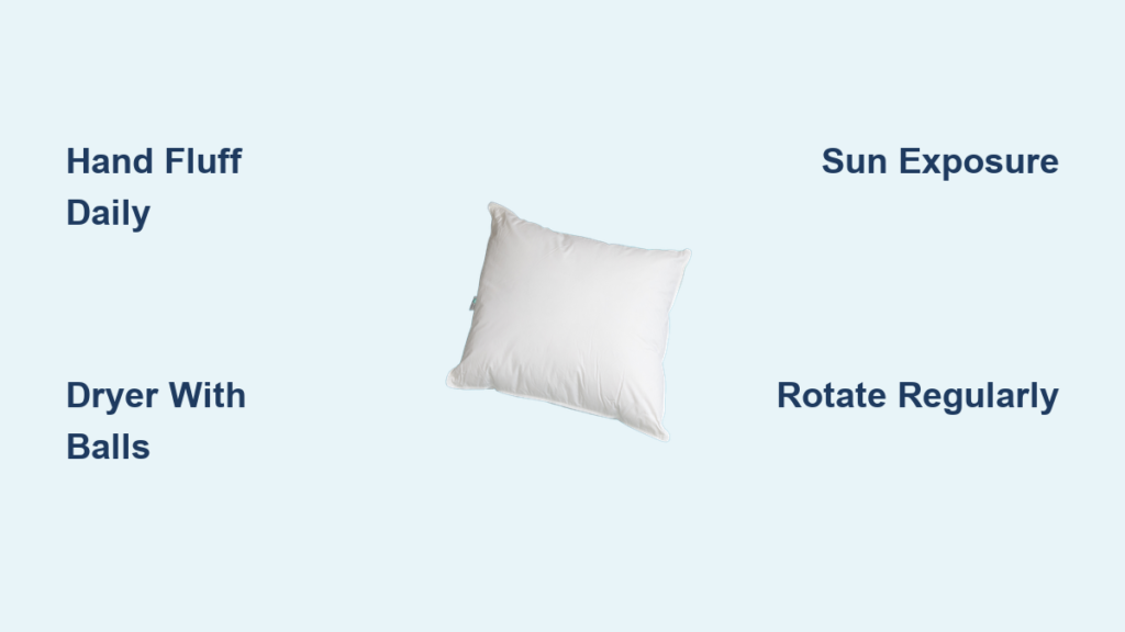 How to Fluff a Down Pillow: Quick Tips