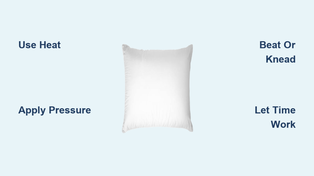 How to Flatten a Pillow: Quick Steps